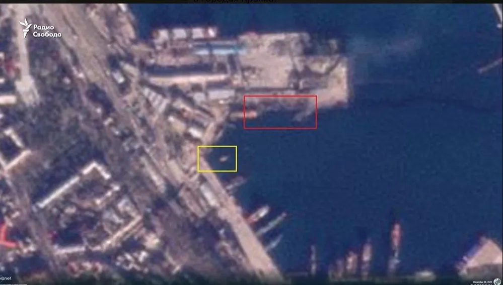 How The Port In Feodosia Looks Like After The Attack - Satellite Images ...