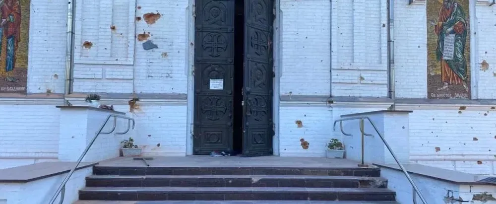 російський обстріл пошкодив Преображенський кафедральний собор у Нікополі