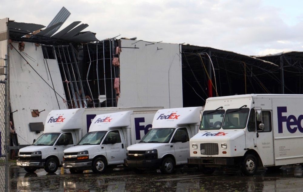 Two tornadoes hit Michigan, destroying buildings, including a FedEx