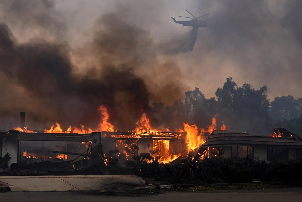 Large-scale wildfire breaks out near Los Angeles: thousands of people ...