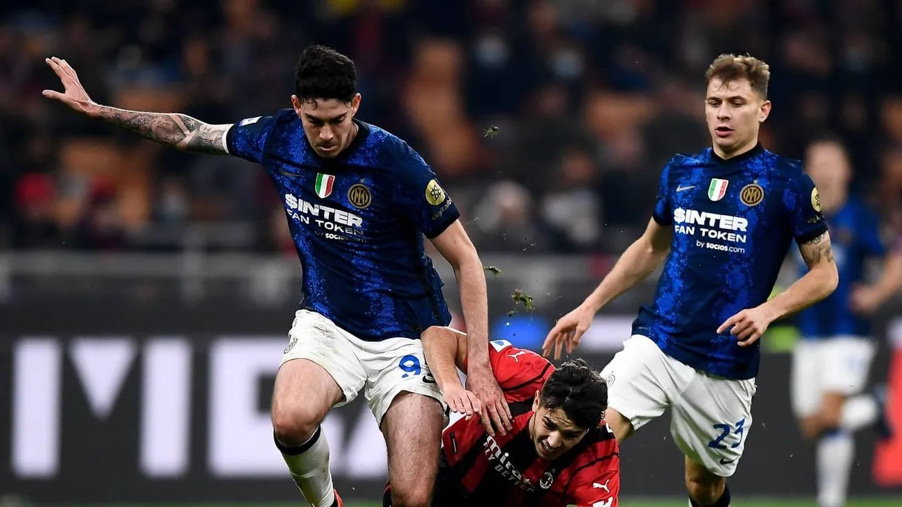 Бастони и Баррела в матче против “Милана” 