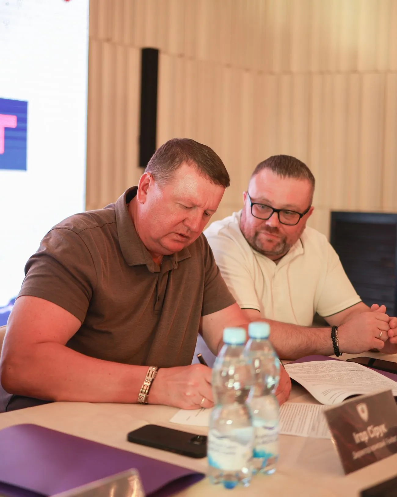 Ihor Siruk, Director of BC Favbet, and Denys Yakymov, Director of Sports Marketing at BC Favbet