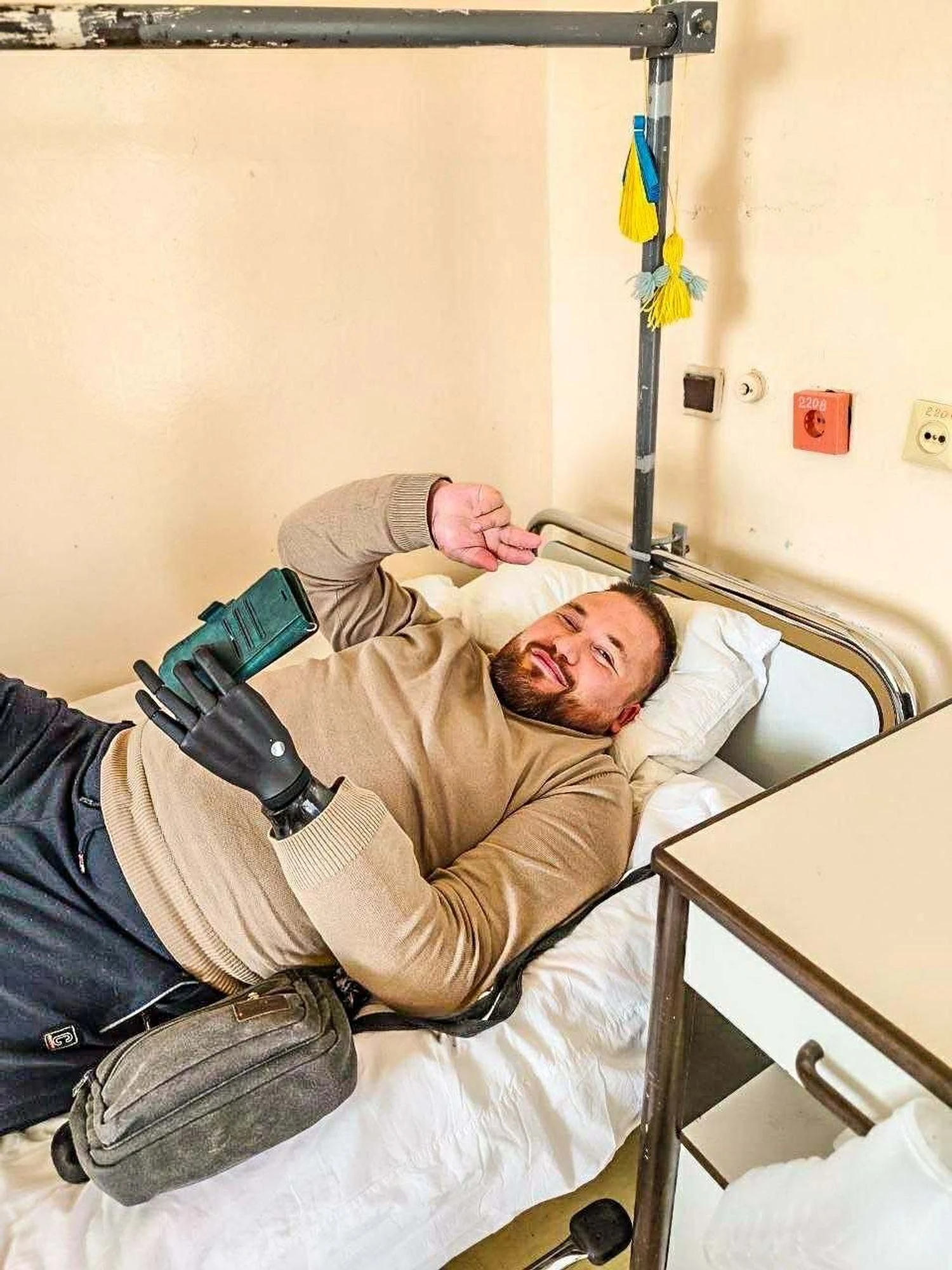   Yevhen Sierkov after prosthetics  