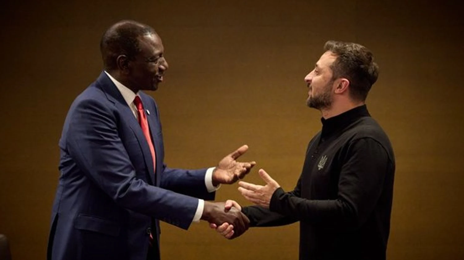 Президент Кенії Руто та Володимир Зеленський під час зустрічі