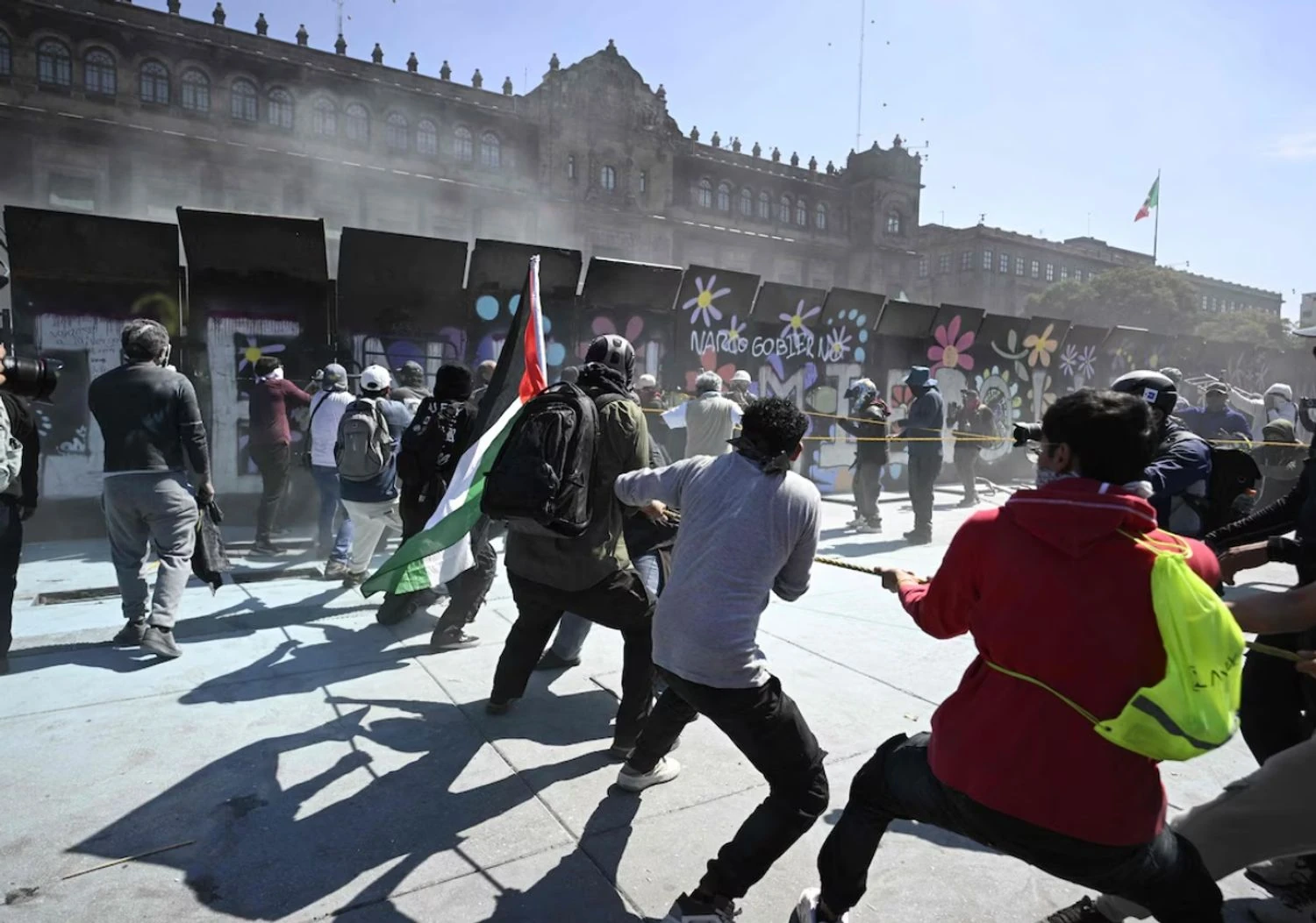 In Mexico, 120 people were injured in protests against the government's policy on drug cartels