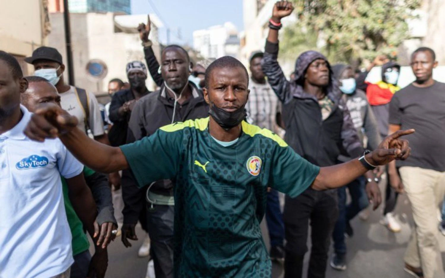 Students at Senegal's main university clashed with security forces, demanding scholarships owed to them by the state