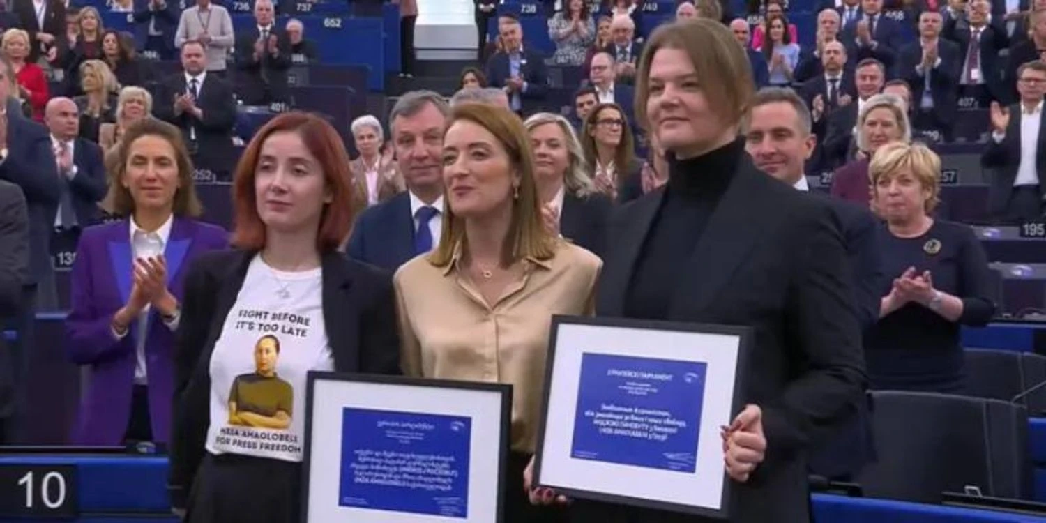 European Parliament awarded Sakharov Prize to imprisoned journalists from Belarus and Georgia