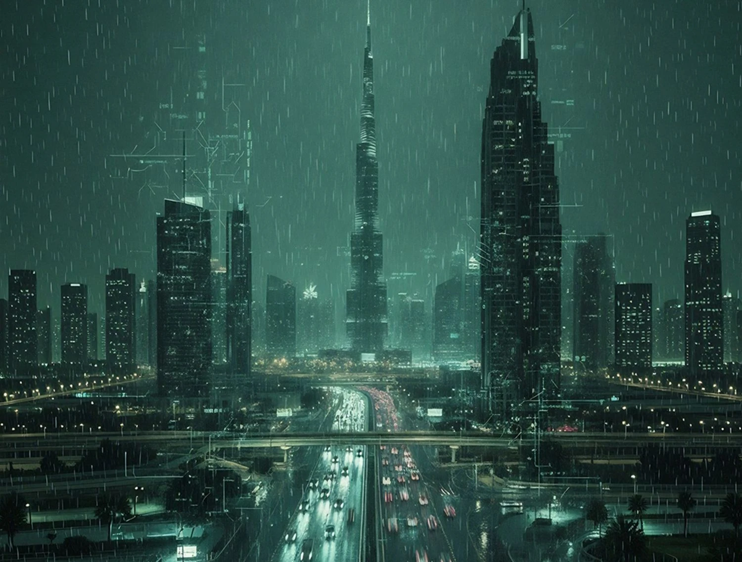 Dubai and Abu Dhabi hit by heavy rains: police urge drivers and pedestrians to be careful