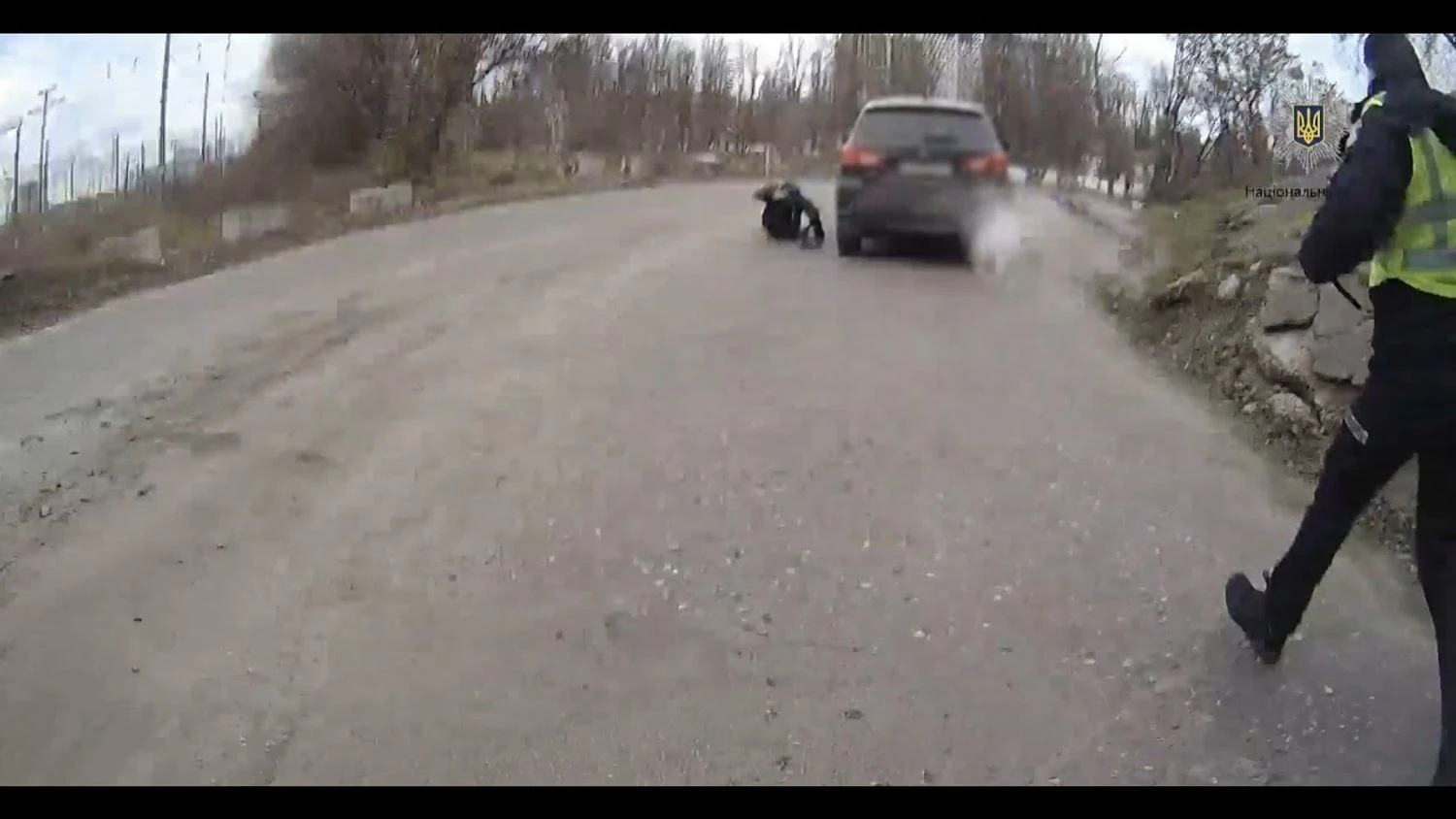 Mitsubishi driver to be charged with resisting arrest and hitting a police officer in Kyiv