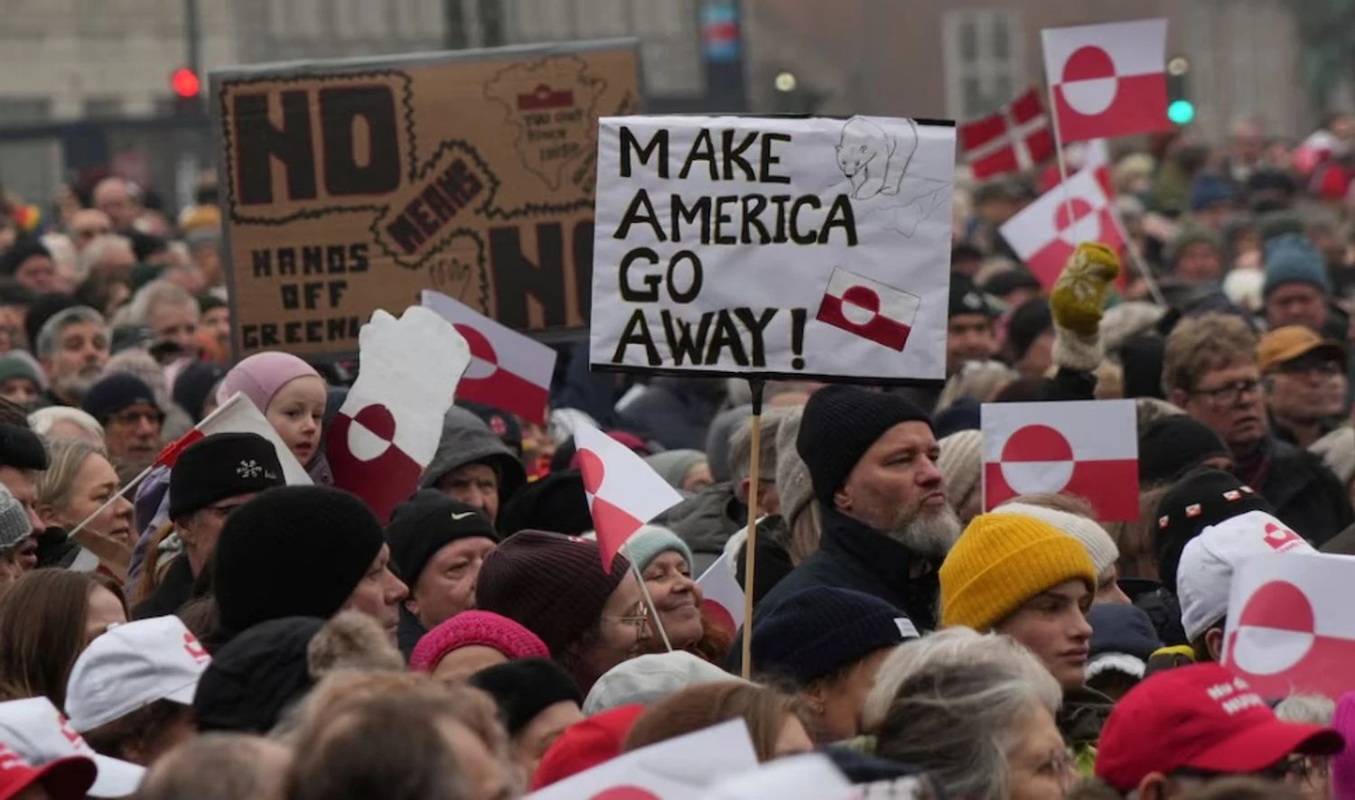 Denmark and Greenland staged mass protests over Trump's threats to annex the island