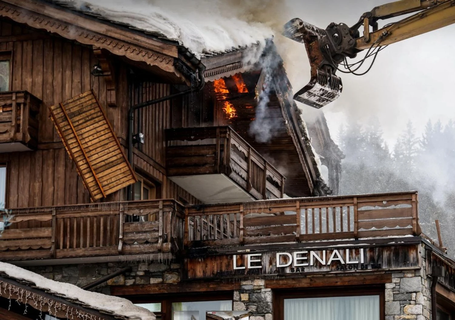 Massive fire breaks out in an elite hotel in Courchevel, France