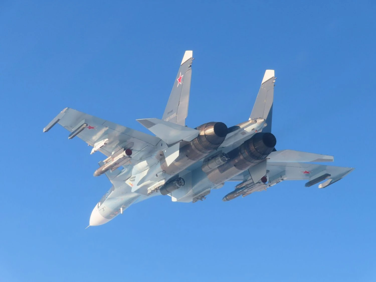 Spanish fighter jets intercepted armed Russian Su-30SMs over the Baltic Sea