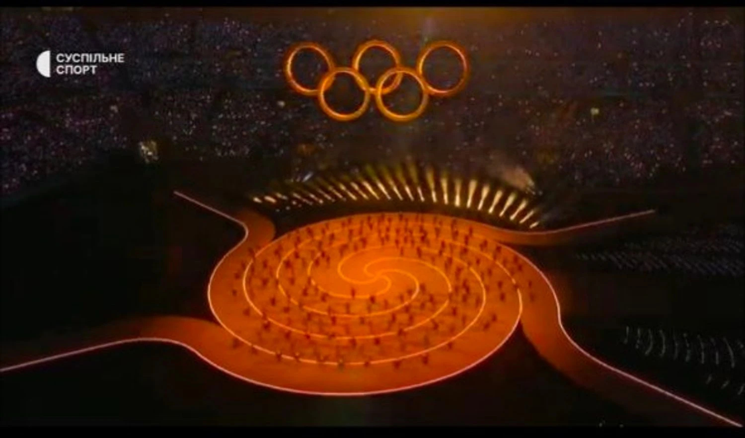 <p>A spectacular sight: five Olympic rings united Italy at the opening of the Games</p>