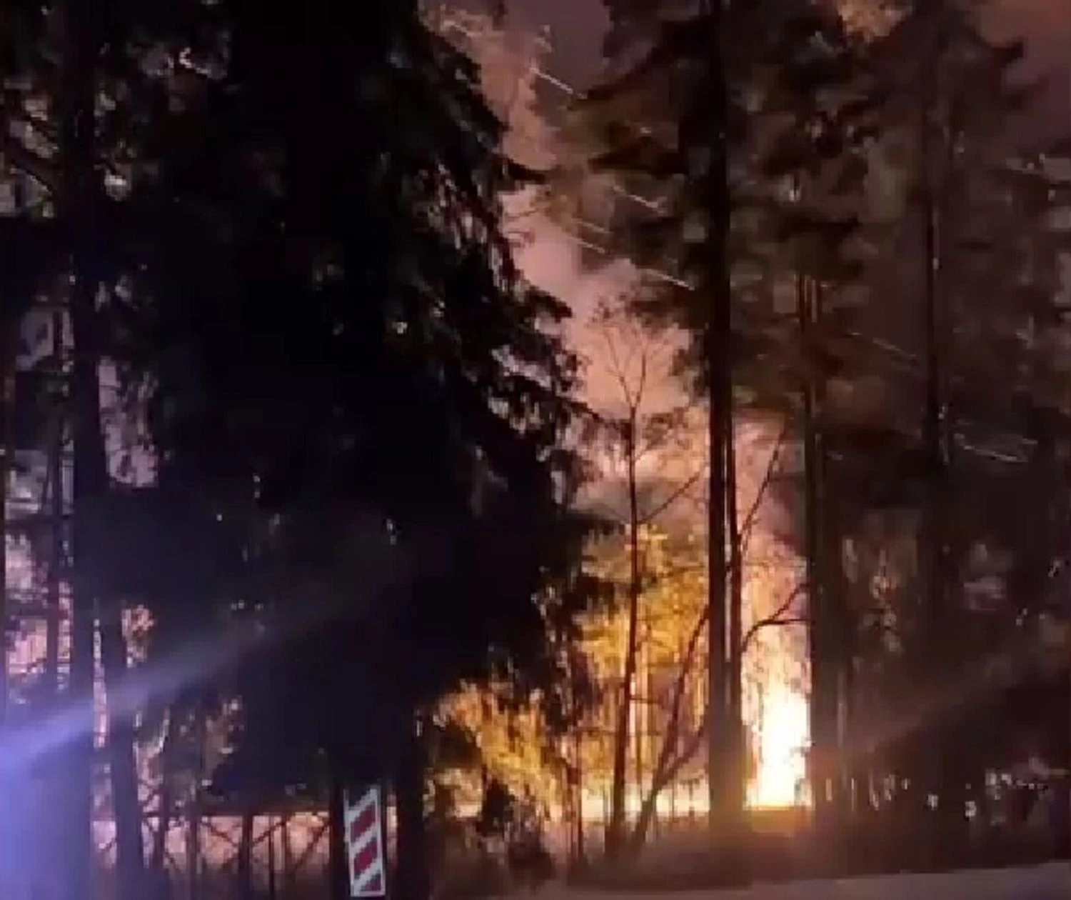 Explosion at a power substation in Russia's Leningrad region: settlements left without electricity
