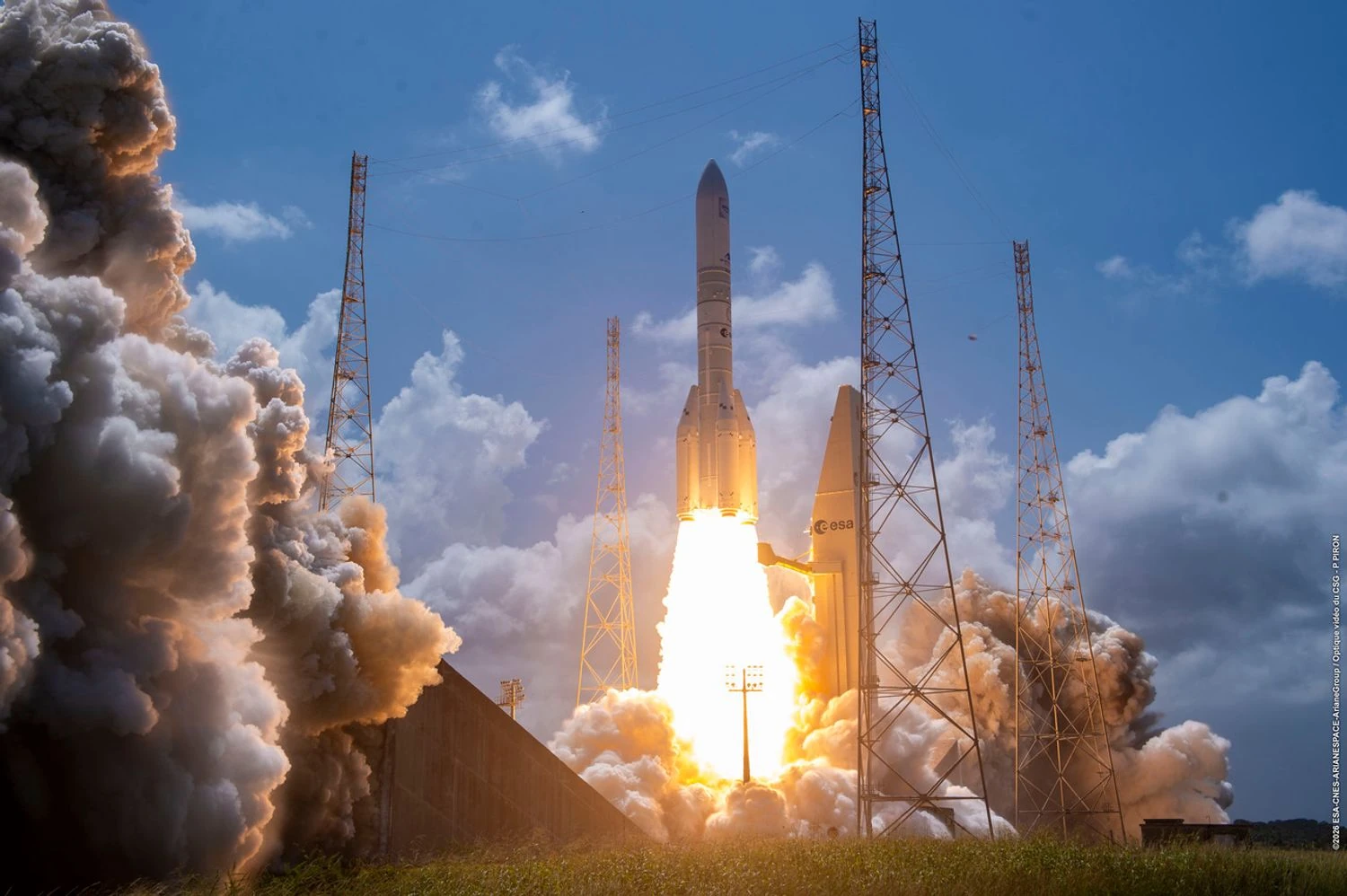 Arianespace launched 32 Amazon Leo satellites with an Ariane 64 rocket