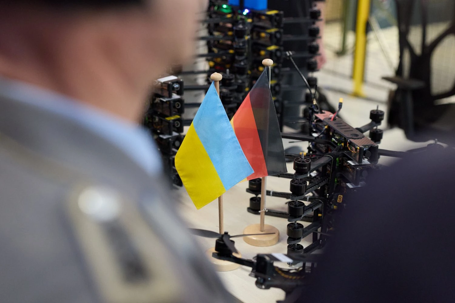 Zelenskyy received the first jointly produced attack drone in Germany