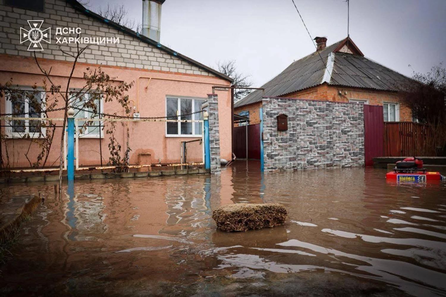 Kharkiv region battles consequences of bad weather: flooded houses and yards