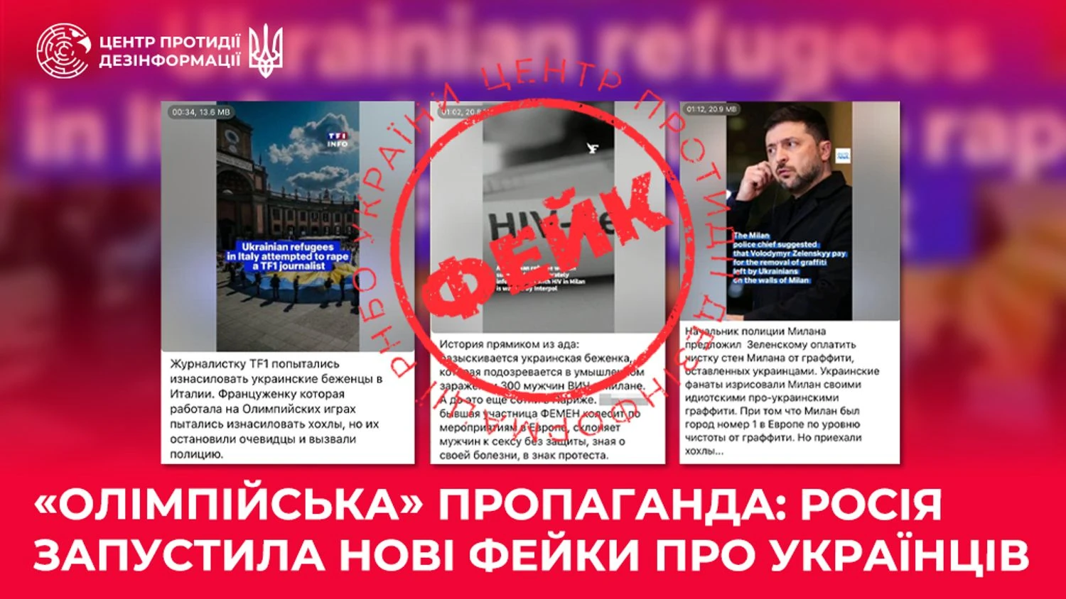 Russia spreads fakes about Ukrainians during the Olympic Games in Italy - Center for Countering Disinformation