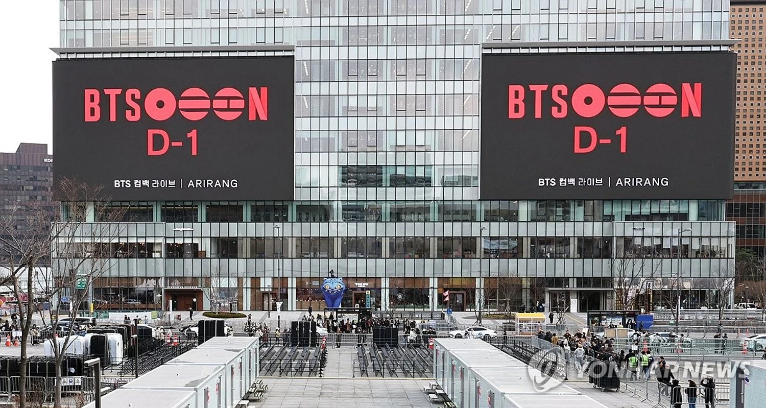 BTS released a new album after a four-year hiatus and are preparing for a grand show in Seoul