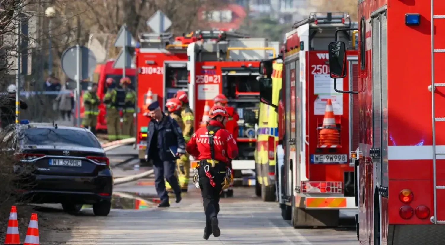 Four people died in a fire at a shooting range in Warsaw