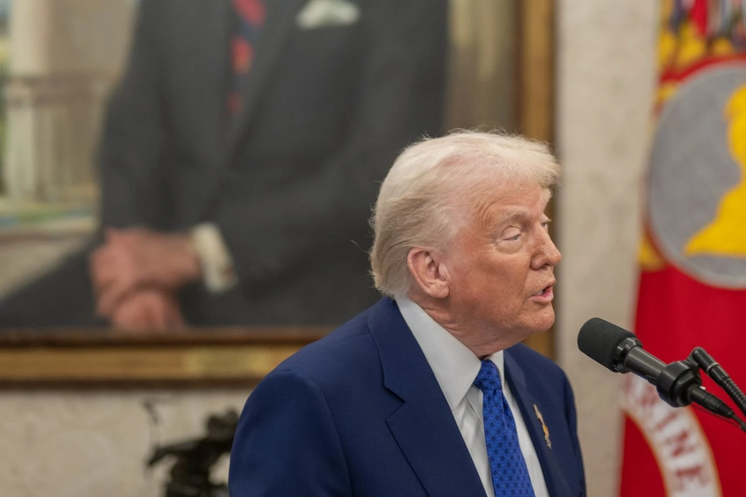 Trump said there was "no problem" with a Russian tanker delivering oil to Cuba