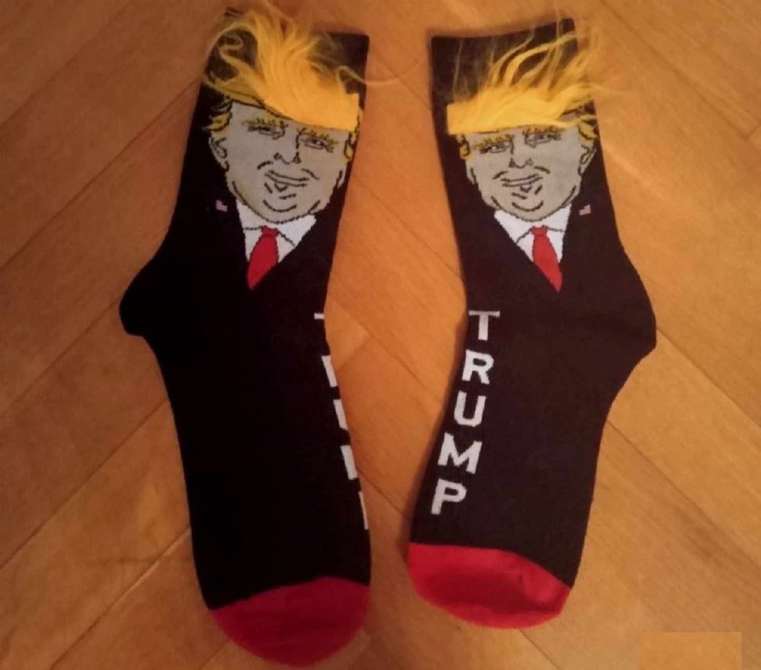 US congressmen gave Russian State Duma deputies socks with Trump on them