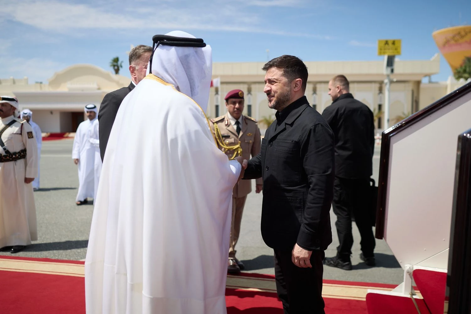 Zelenskyy arrives in Qatar after visits to Saudi Arabia and UAE