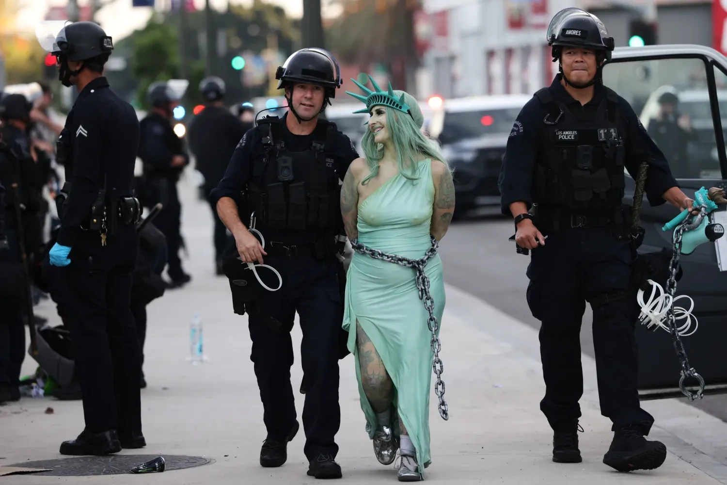 Dozens of protesters arrested in Los Angeles after anti-Trump rally