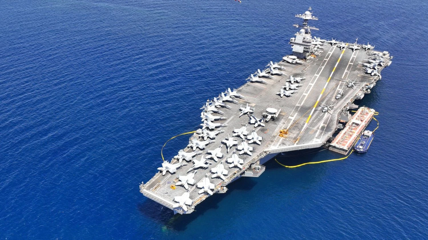 The largest US aircraft carrier USS Gerald R. Ford left Croatia after repairs