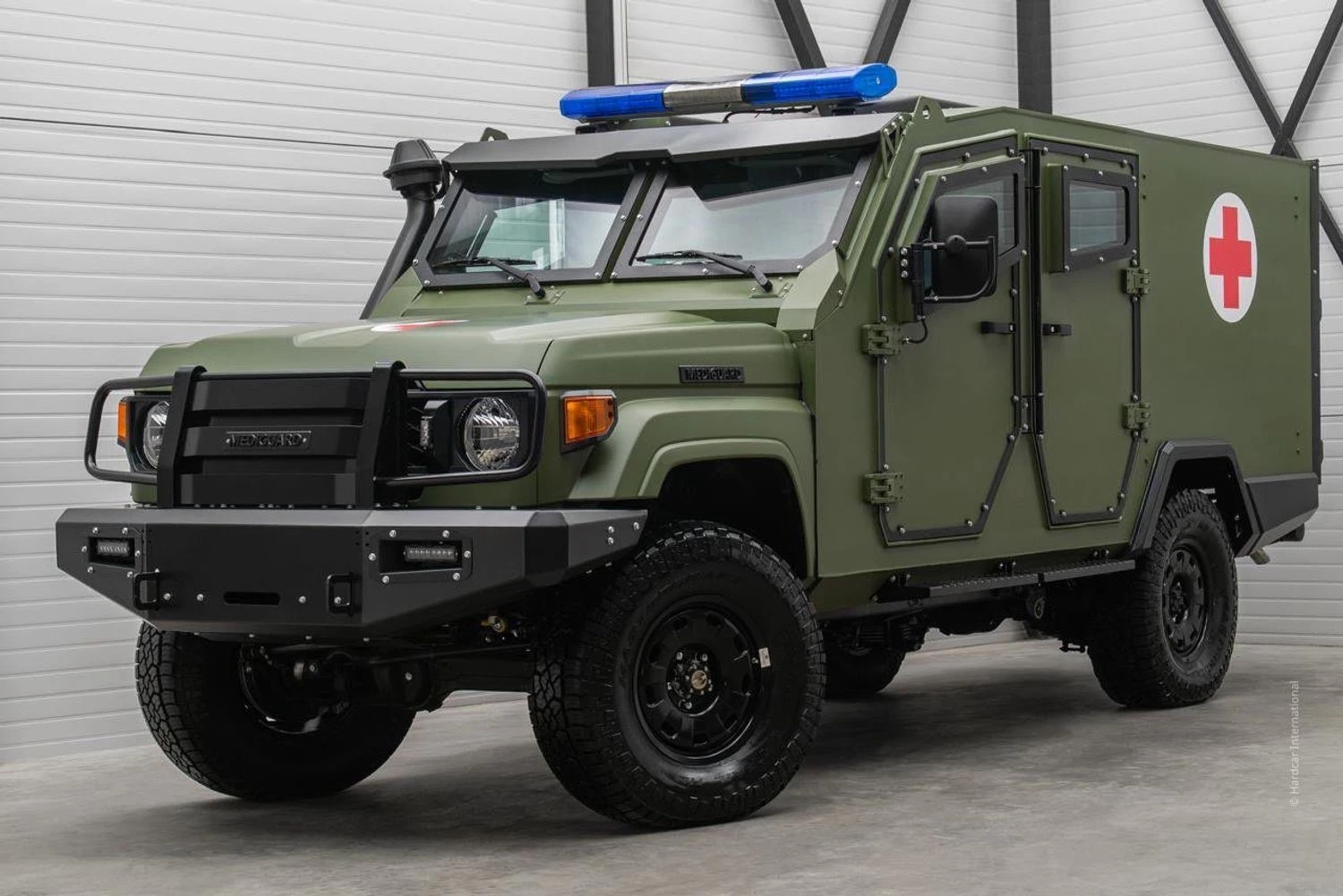 Germany handed over MEDIGUARD armored vehicles with drone protection to the National Guard