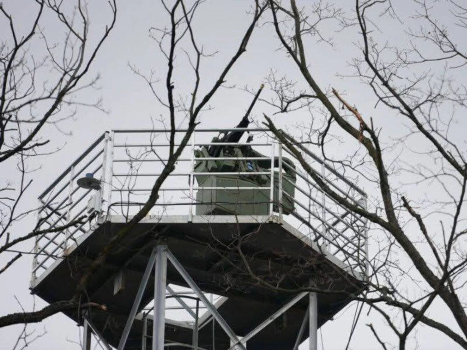 Ukraine launches first private air defense system with remote machine gun turrets