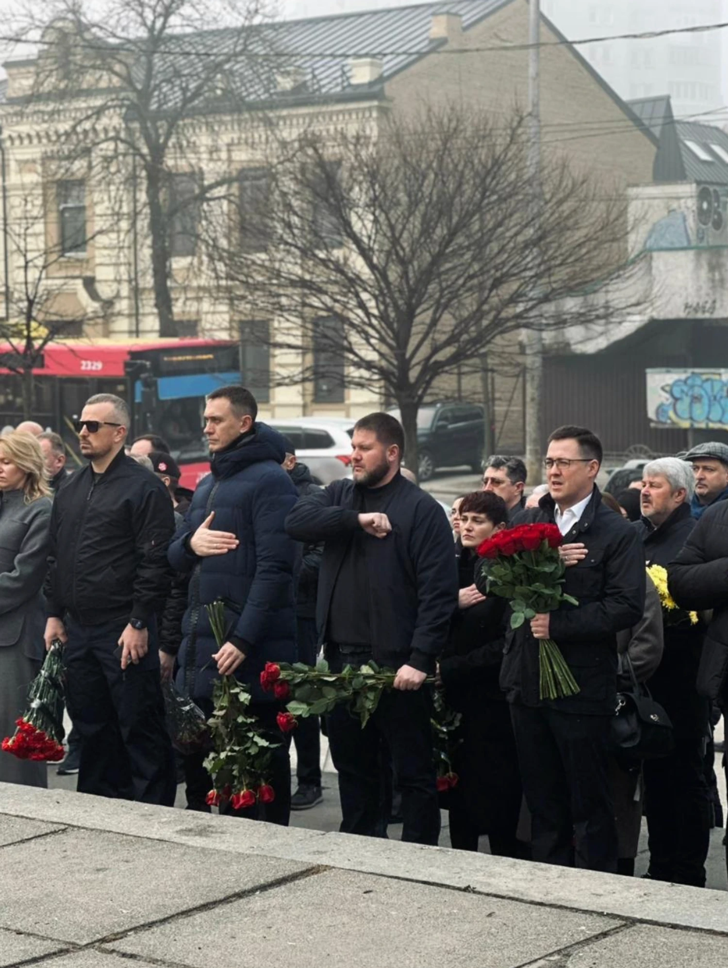 Head of the Federation of Trade Unions of Ukraine Serhiy Byzov honored the memory of fallen arms manufacturers