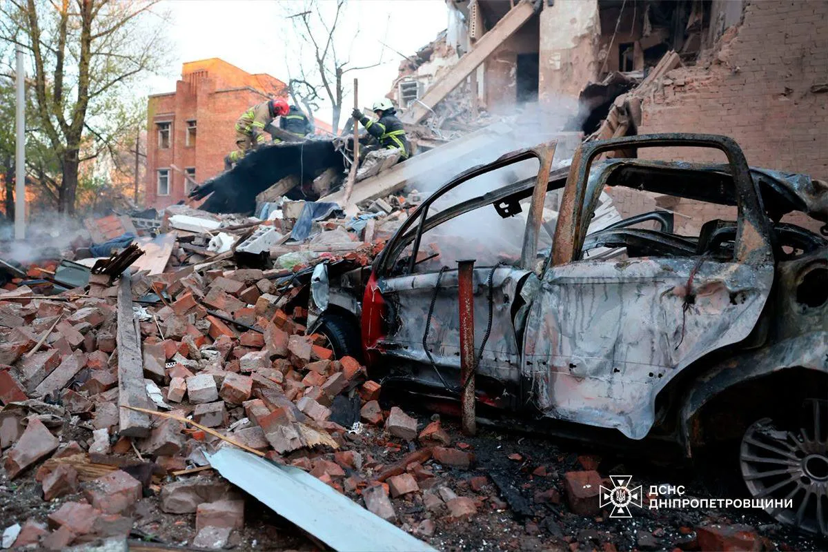 Russia attacked 8 regions, already 5 killed, in Dnipro still searching for missing - Interior Ministry