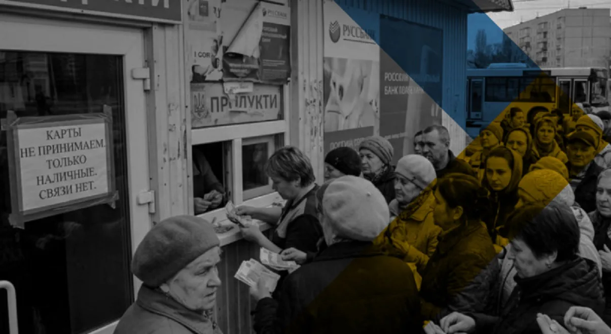 ЦНС: в окупованих Мелітополі та Бердянську колапс фінансової системи - безготівковий рорахунок заблоковано