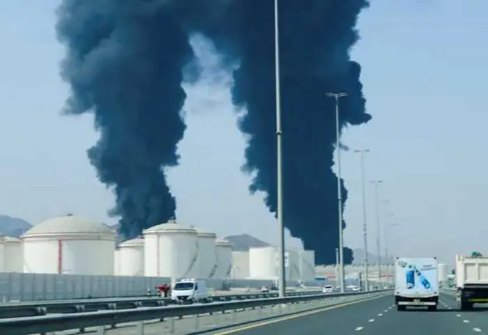 Three people injured in Iranian drone strike on Emirati oil port