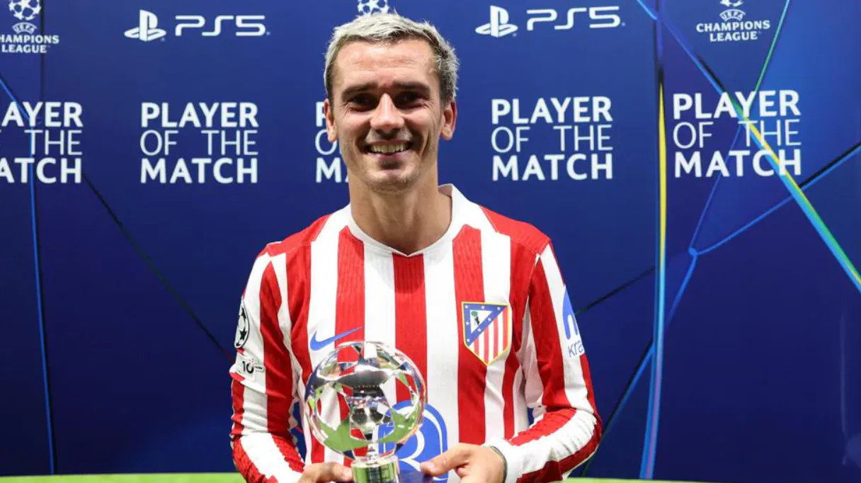 Antoine Griezmann named man of the match in Atlético vs. Arsenal&nbsp;
