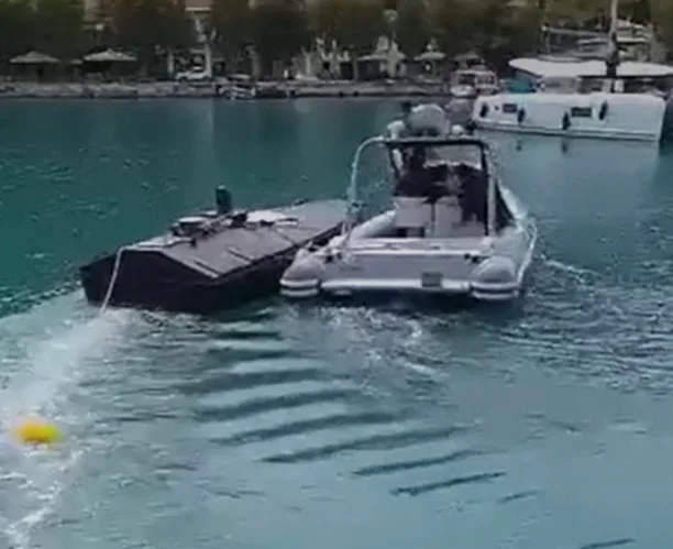 In Greece, a sea drone found with explosives that may be Ukrainian was detonated