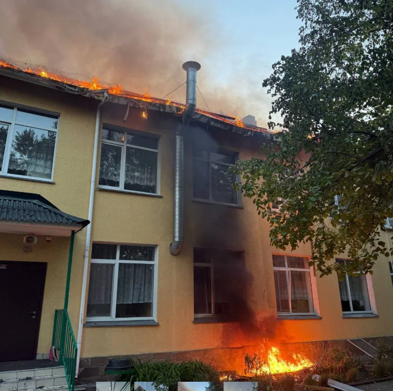 Через атаку дронів на Київщині пошкоджено дитсадок та житлові будинки
