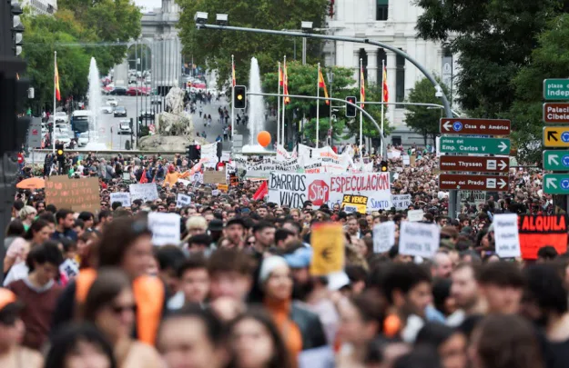 У Мадриді тисячі людей вийшли на марш проти зростання цін на житло