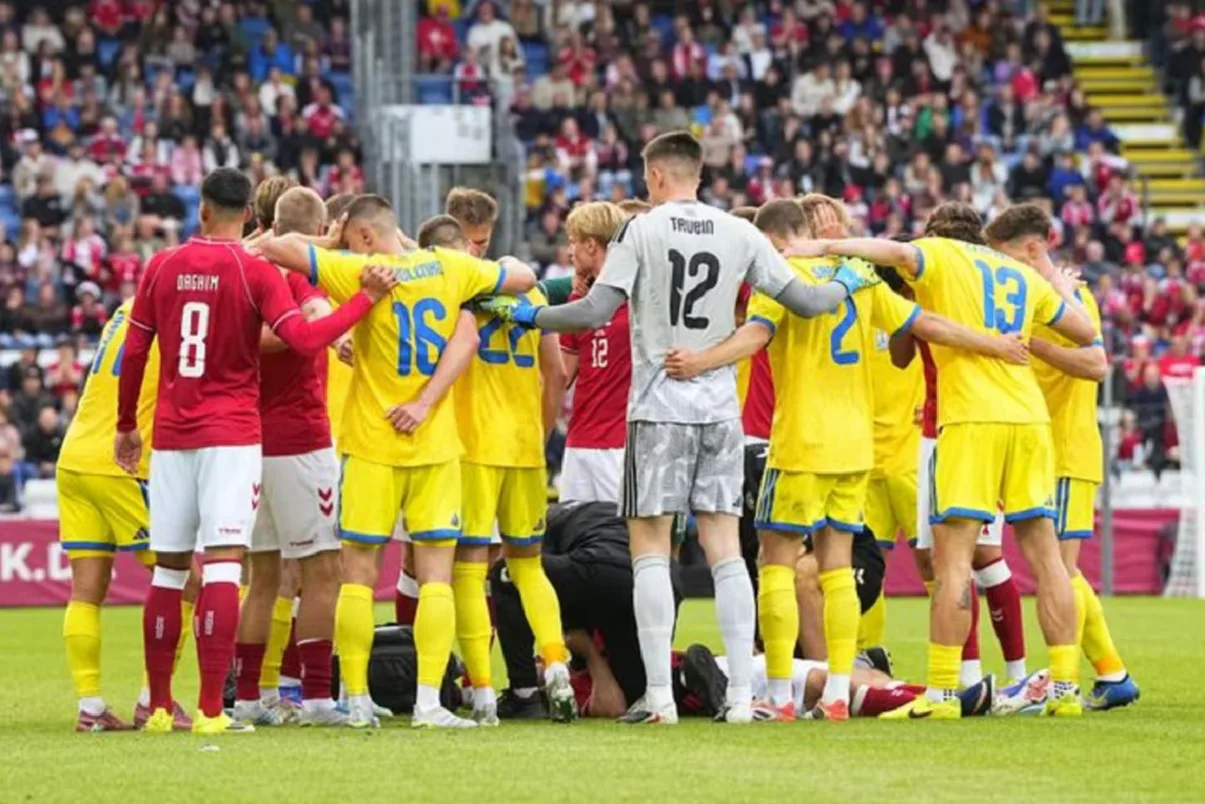 Denmark vs. Ukraine football match terminated early due to incident involving home captain