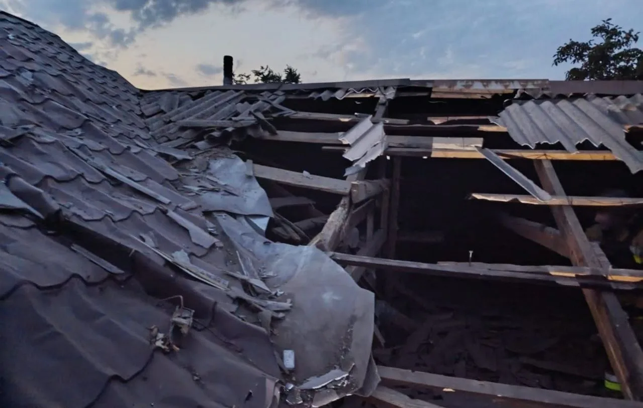 A Russian UAV struck a fire station in Oleksandrivka, Donetsk region