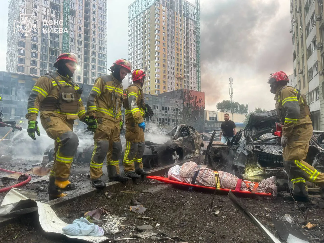 The number of dead in Kyiv has risen to nine after a massive missile attack by the Russian Federation