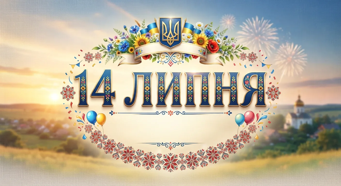 What is celebrated on July 14 in Ukraine and the world