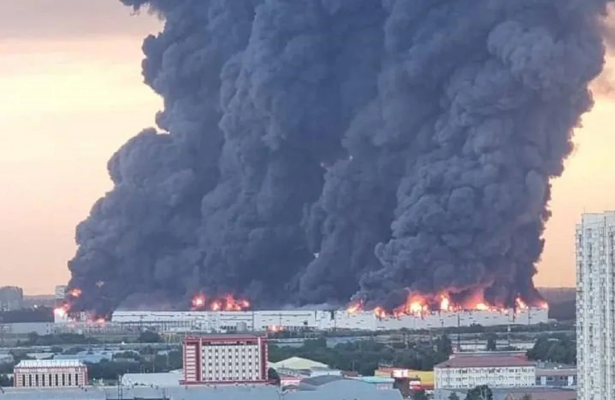 Drone attack on Krasnodar: large Wildberries logistics center on fire