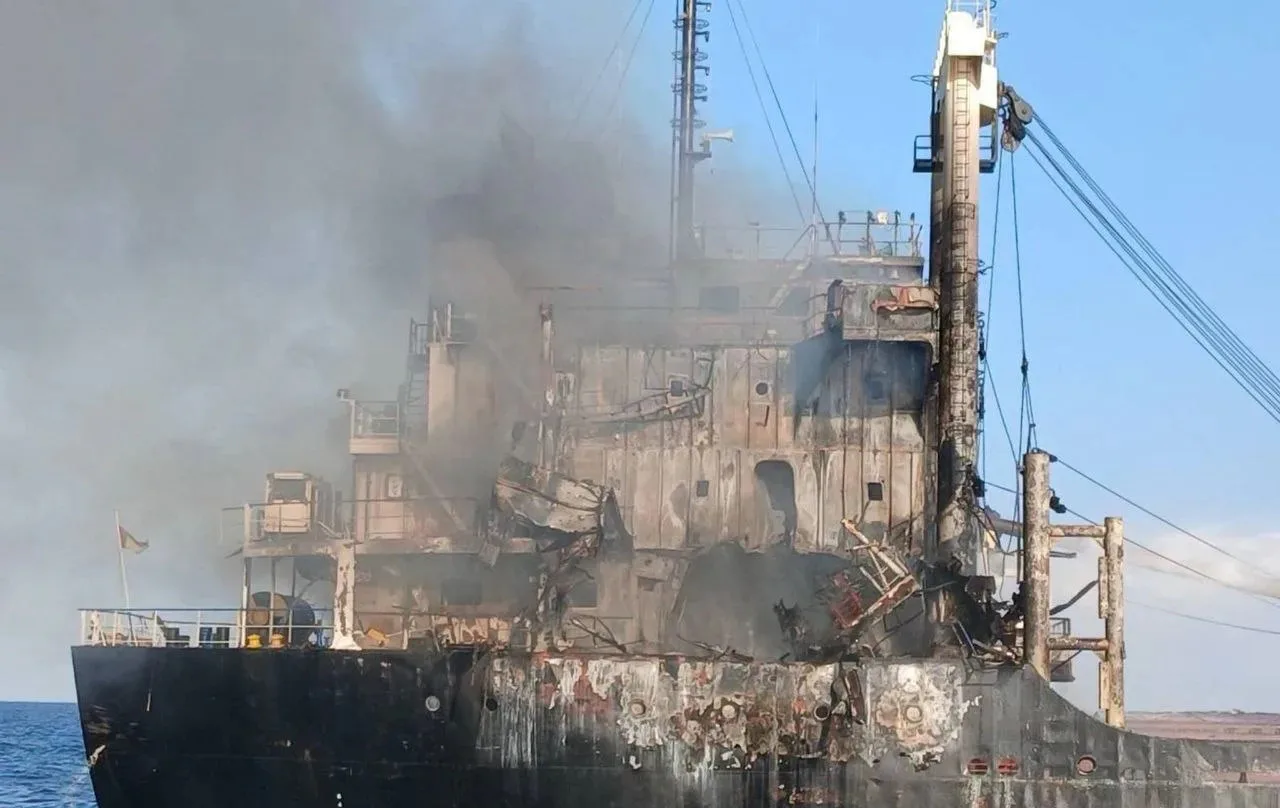 Turkish dry cargo ship Golden Leo sank after a Russian missile strike in Odesa region