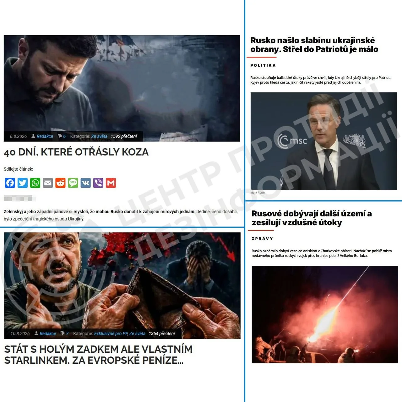 The spread of pro-Kremlin narratives about Ukraine and strikes on russia is being recorded in the Czech Republic — CPD