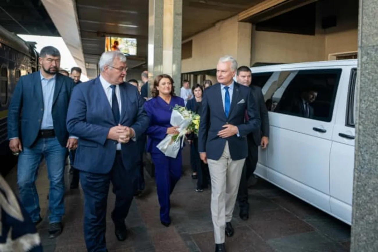 Lithuanian President Nausėda arrived in Kyiv on the eve of Ukraine’s Independence Day