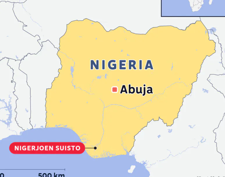 Nearly 40 people died near an oil pipeline in Nigeria after inhaling fumes; many are still being searched for