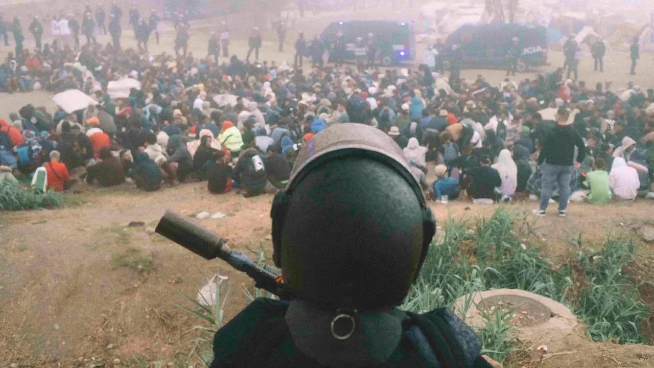 Spanish police dismantled a migrant camp in Ceuta ahead of the king’s visit