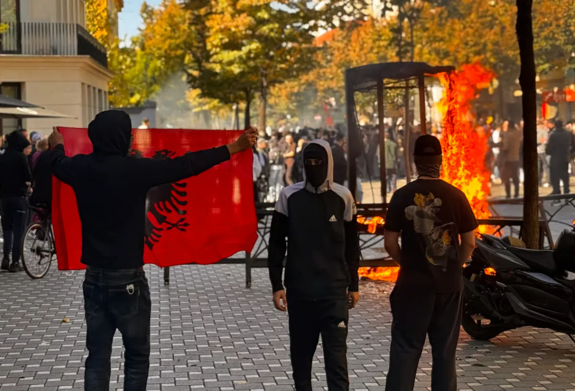 Albania’s capital engulfed by mass unrest – protesters set buildings on fire and storm ministries